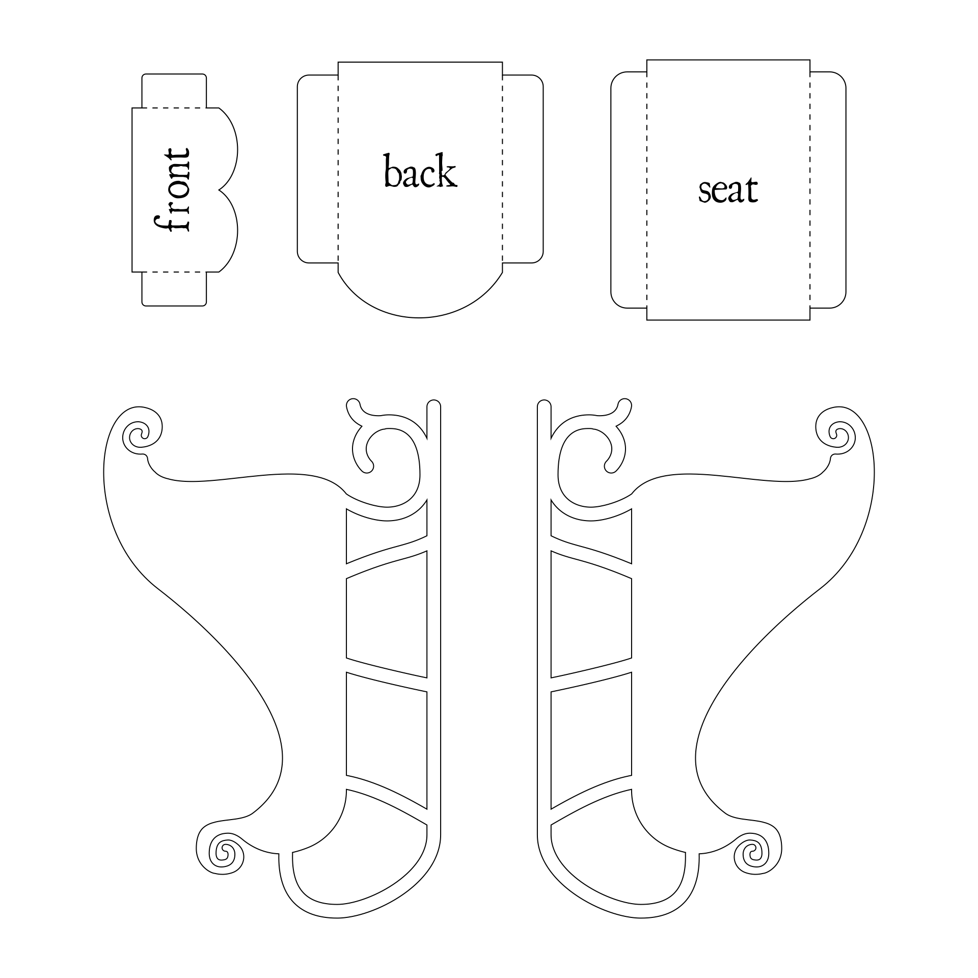 Templates Christmas Sleigh 15 Free PDF Printables Printablee Templates Christmas Sleigh 15 Free PDF Printables Printablee