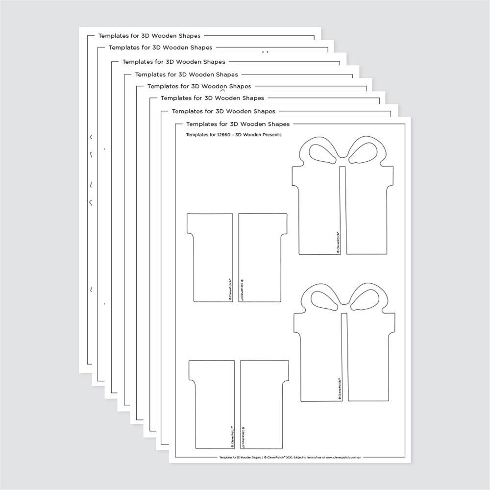 Templates For 3D Wooden Shapes Wood CleverPatch CleverPatch Templates For 3D Wooden Shapes Wood CleverPatch CleverPatch
