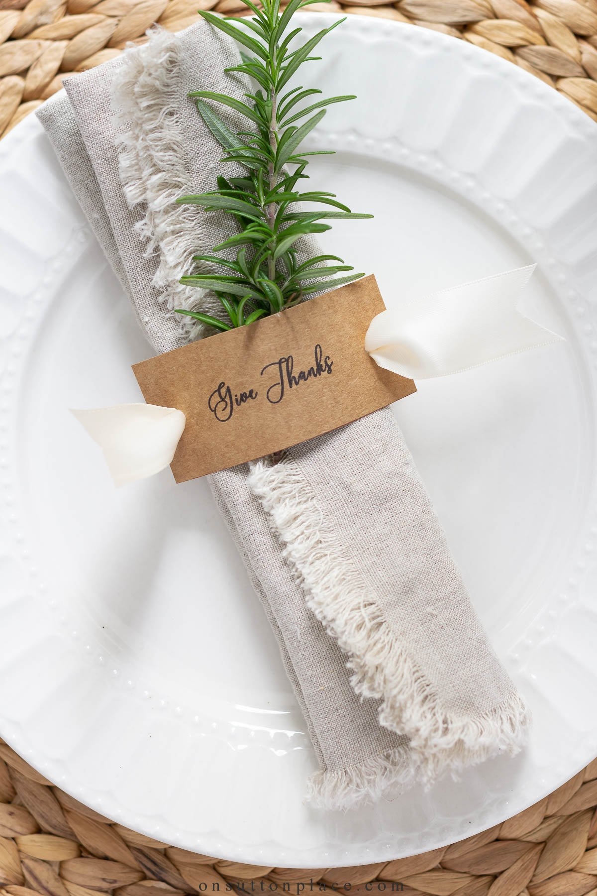 Free Printable Napkin Rings Template