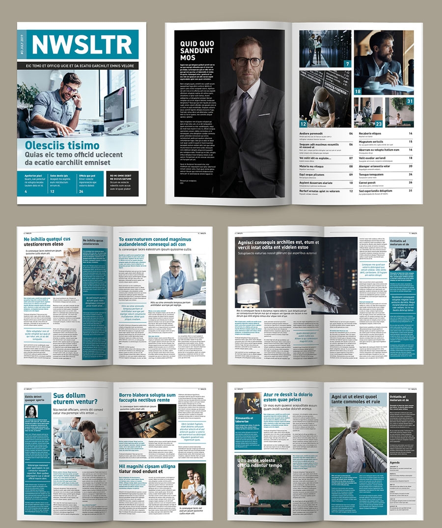 Free Printable Newsletter Templates Indesign