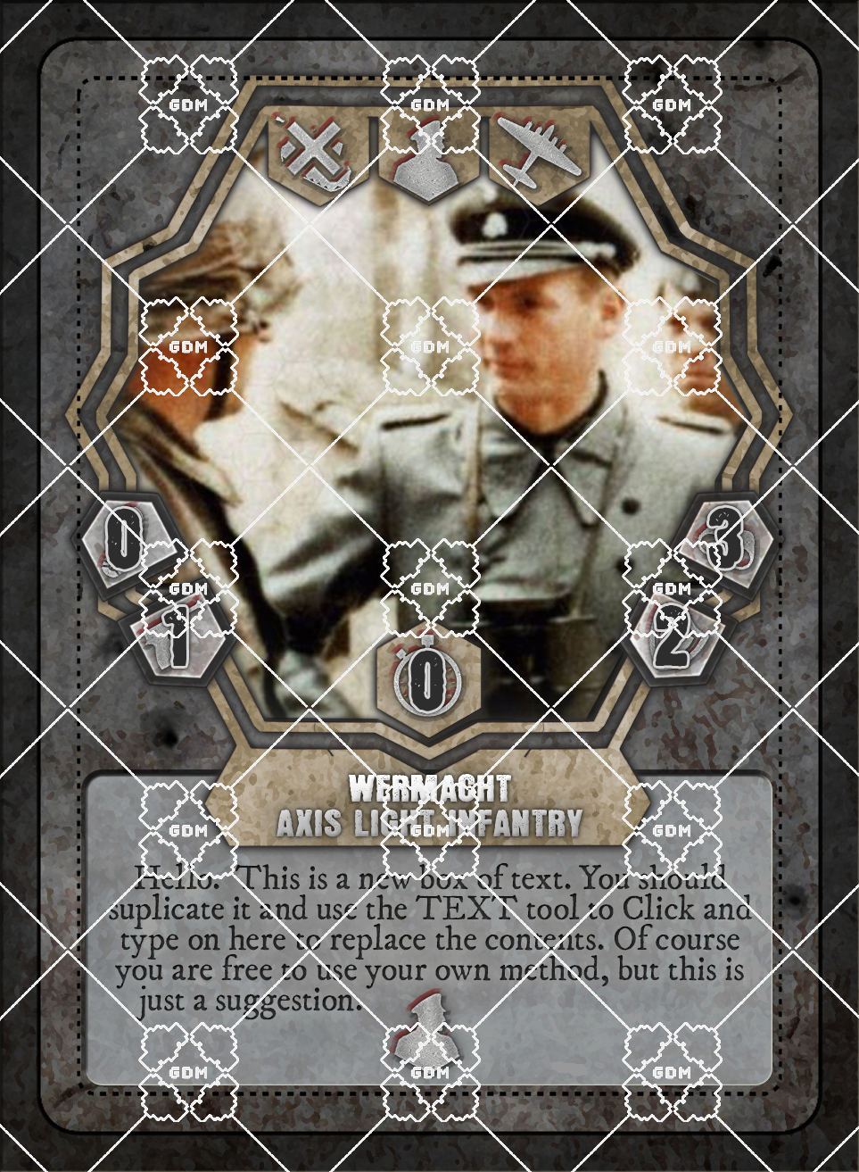 Trading Cards WW2 Military Axis Template GameDev Market Trading Cards WW2 Military Axis Template GameDev Market