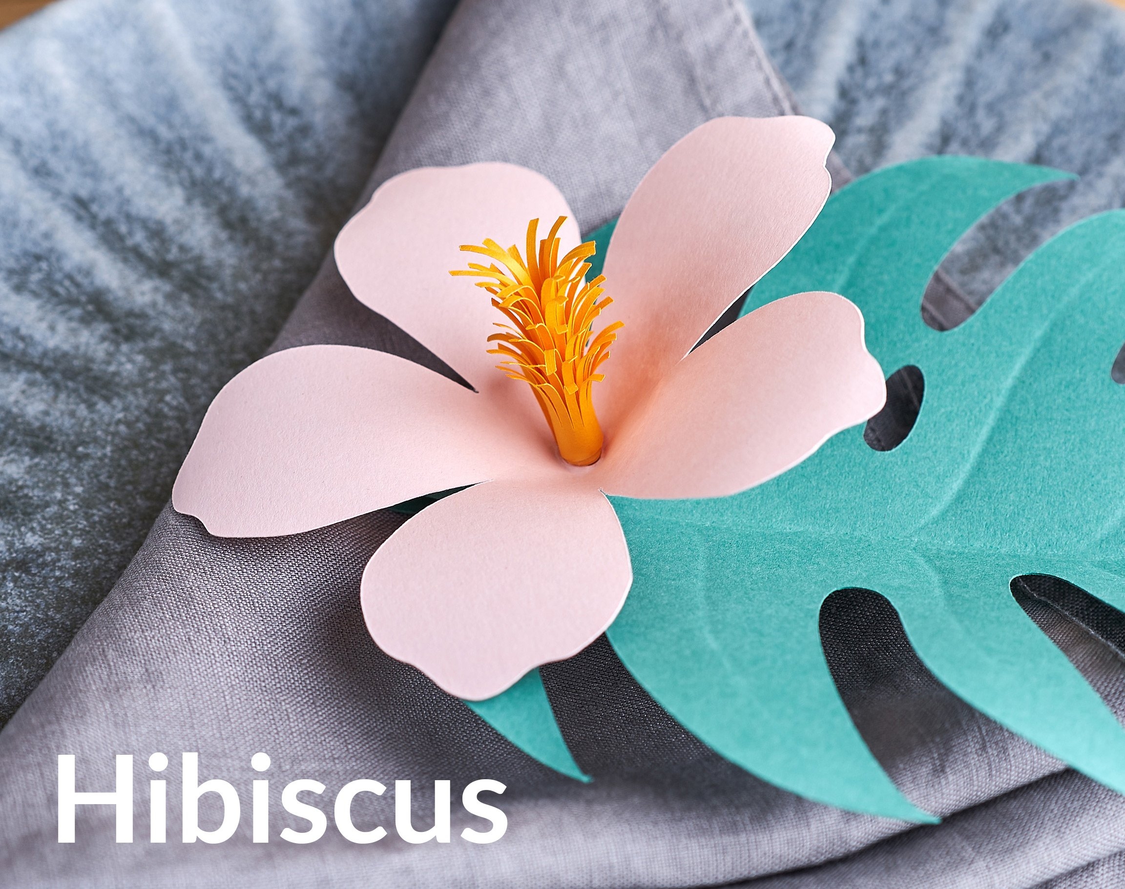 Tropical Paper Flower SVG Tropical Leaf Template U0026 Tutorial