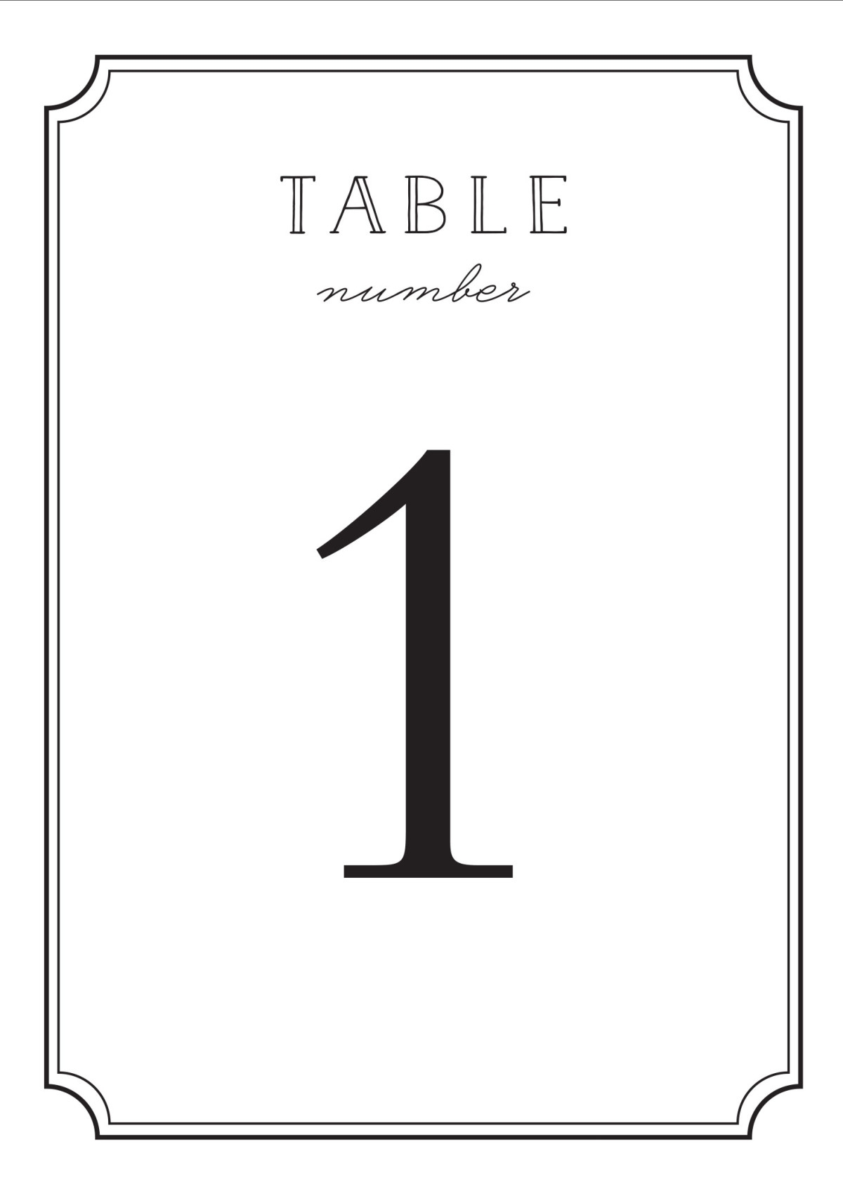 Free Printable Number 1 Template