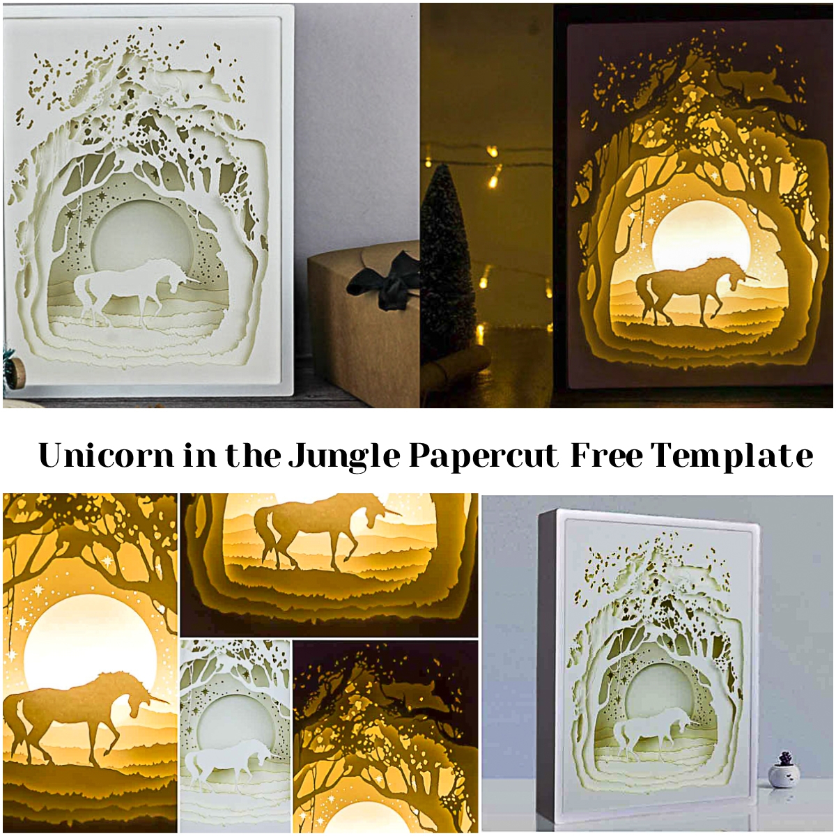 Free Printable Papercut Lightbox Template