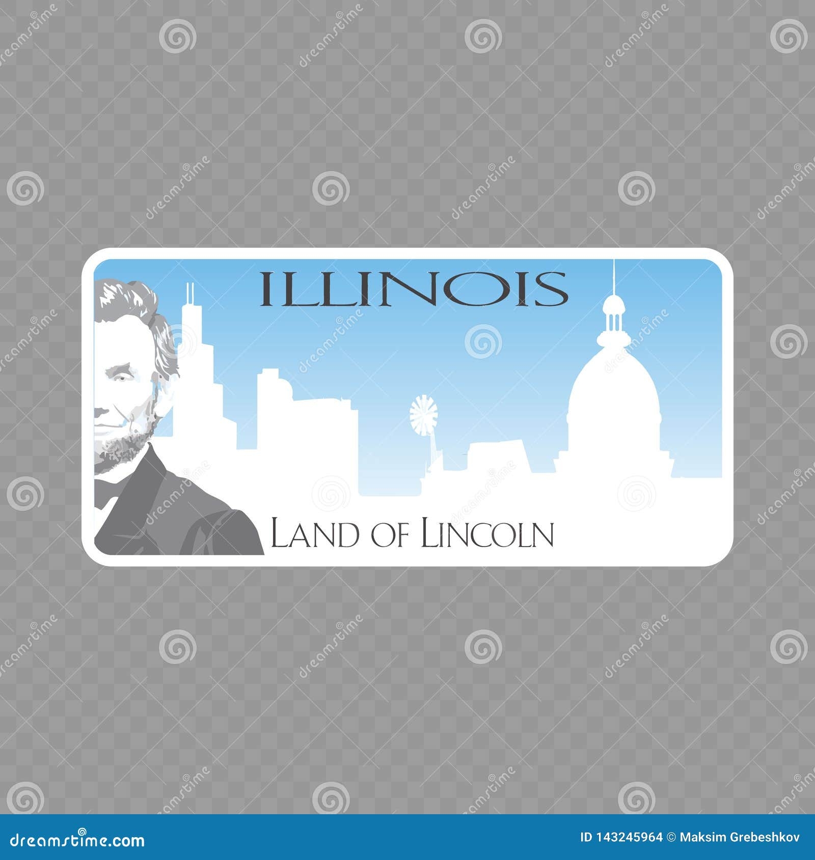 Vehicle Registration Plate Stock Illustration Illustration Of Color 143245964