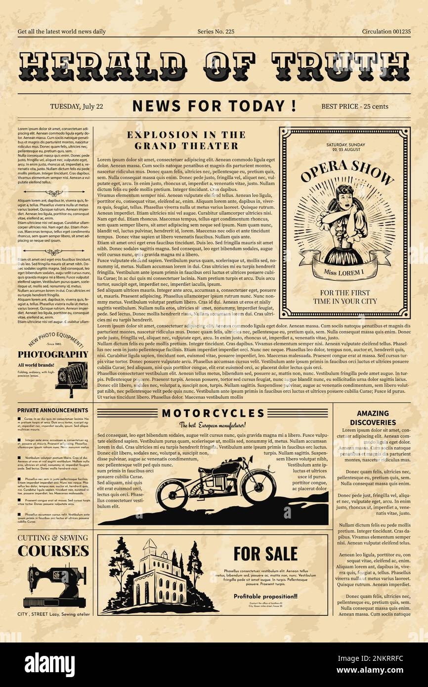 Free Printable Newspaper Front Page Template Free Printable Newspaper Front Page Template