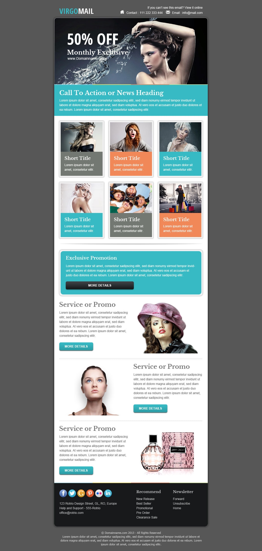 Virgomail Email Marketing Newsletter Template By
