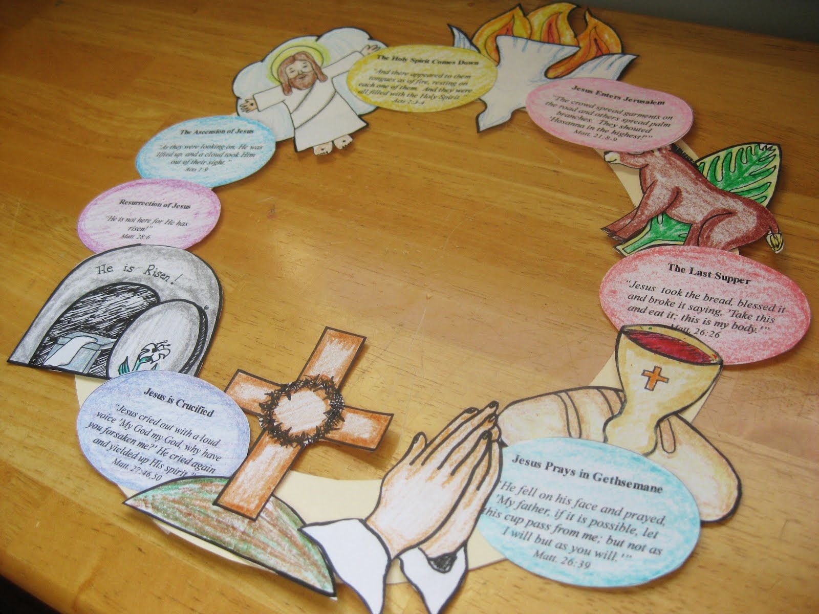 Wee Little Miracles Make An Easter Story Wreath free Printables Wee Little Miracles Make An Easter Story Wreath free Printables