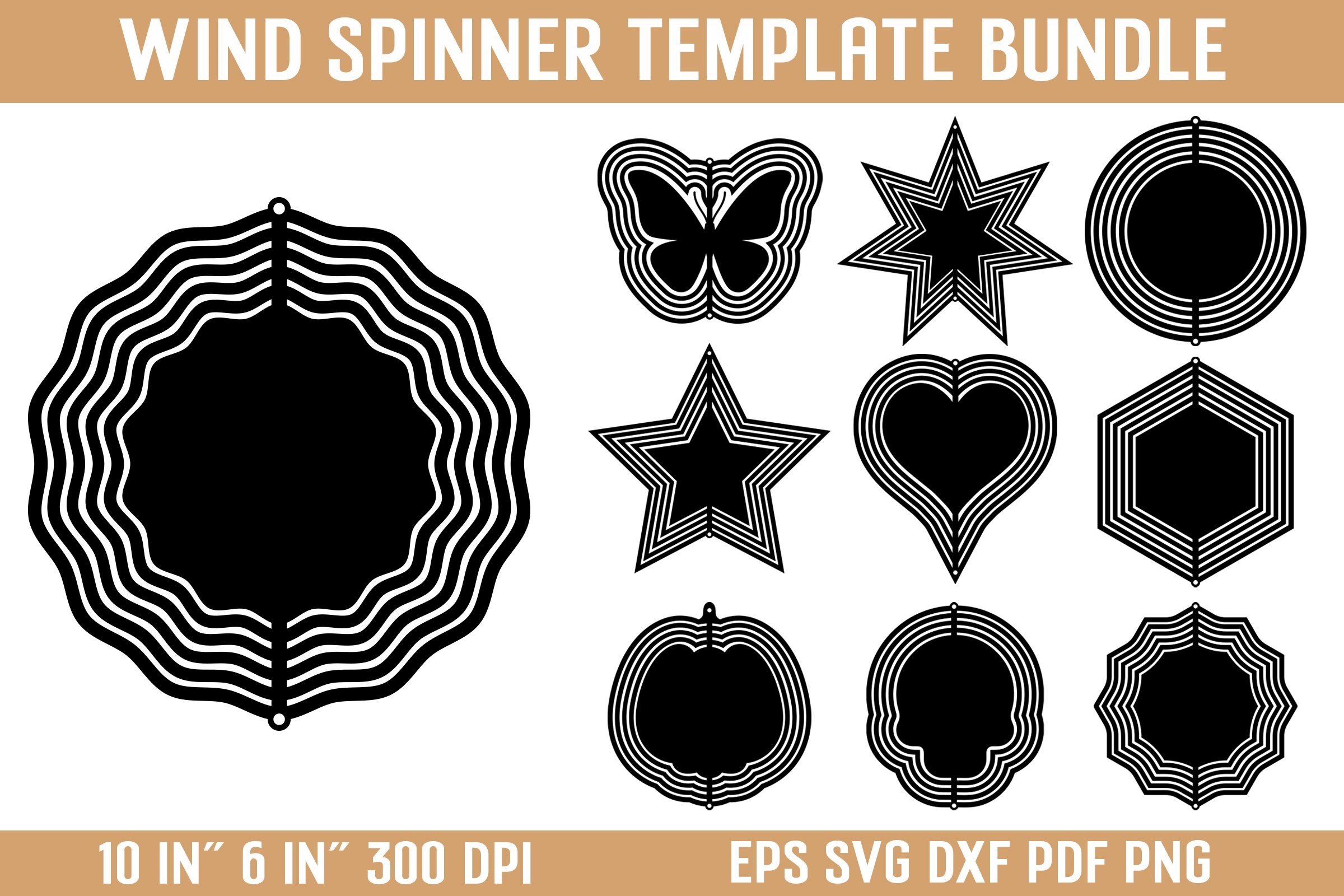 Wind Spinner Template SVG Wind Spinner Template SVG File