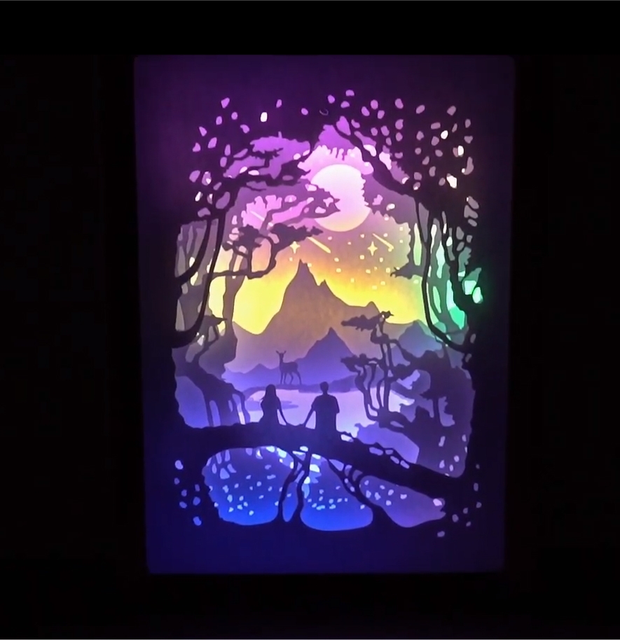 You And Me Paper Lightbox Free Template Designed By Rinstores Rinstores