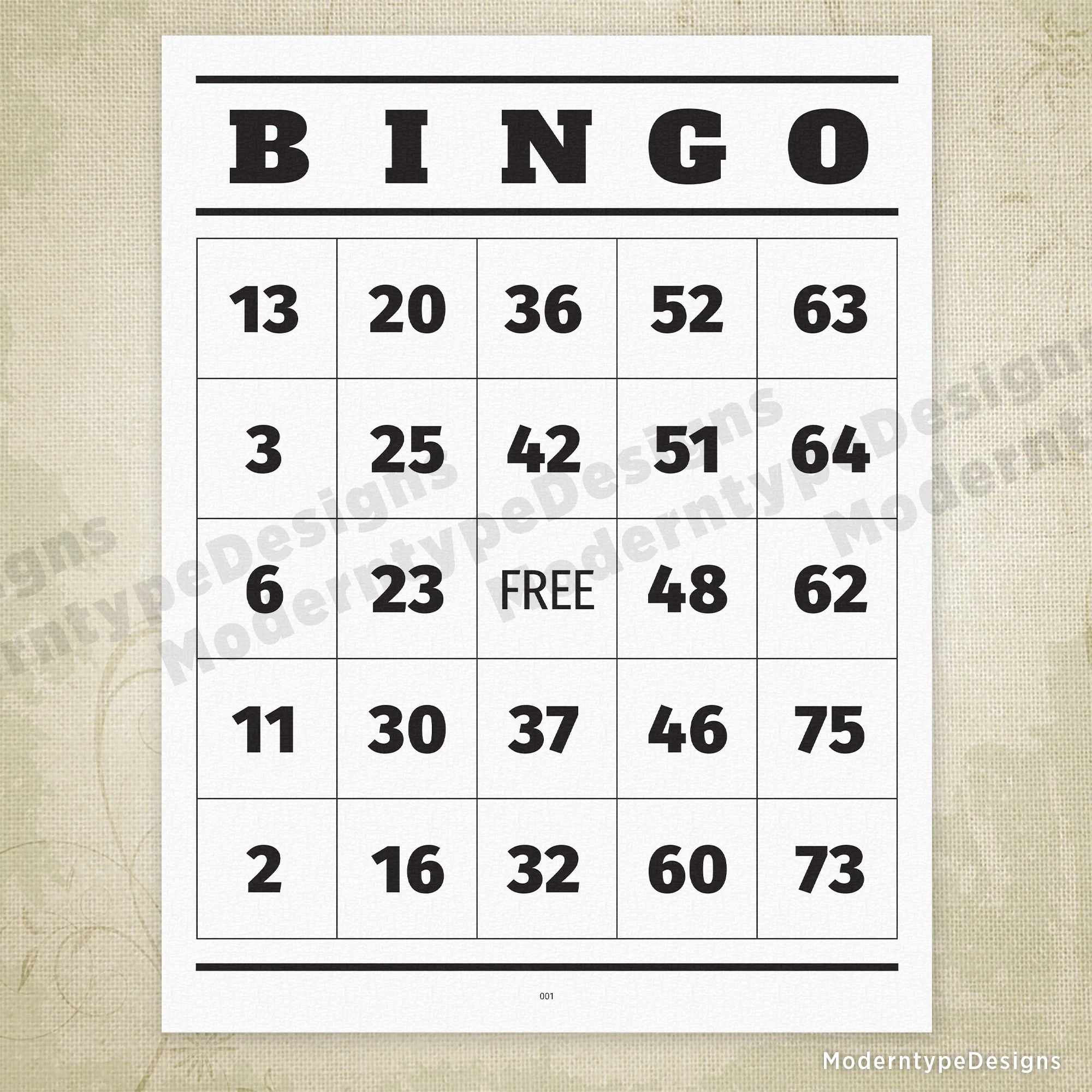 Free Printable Bingo Sheets Printable