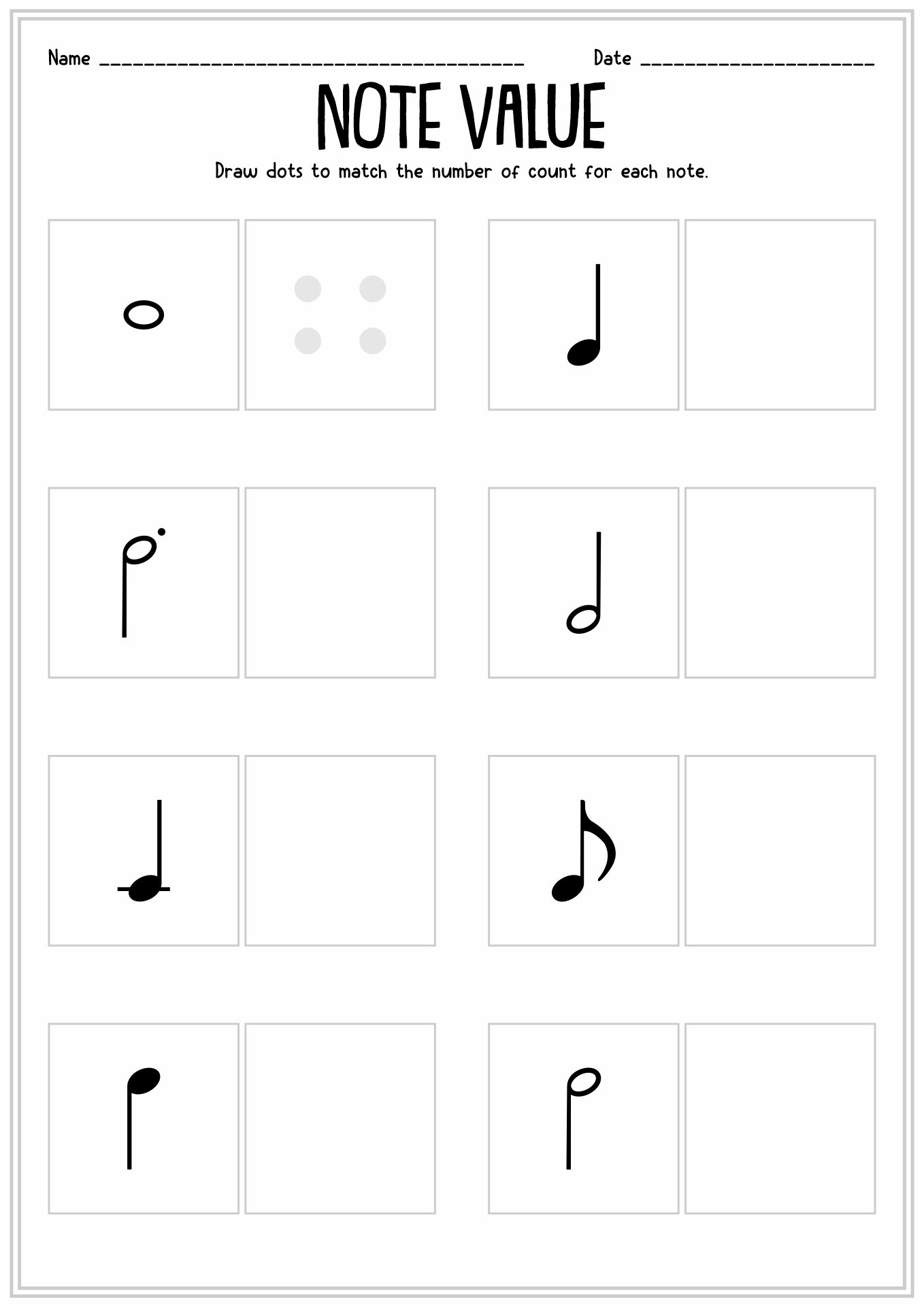 Beginner Free Printable Music Theory Worksheets