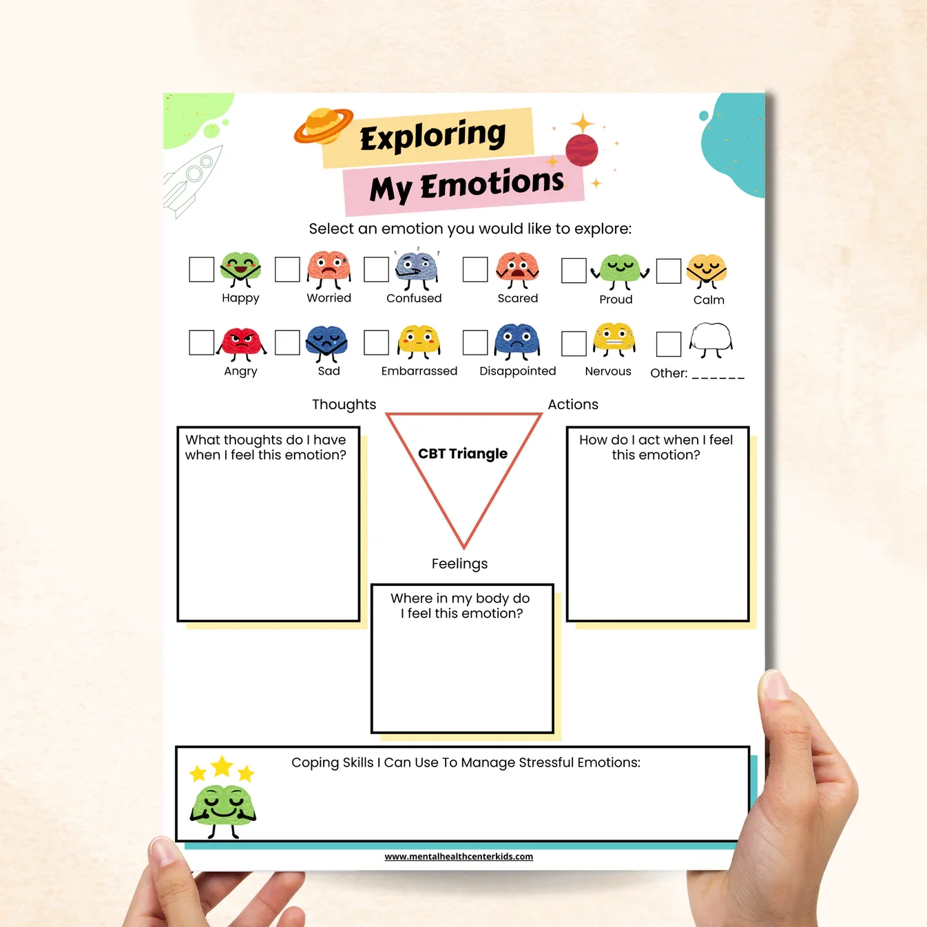 12 Printable CBT Worksheets For Kids Mental Health Center Kids