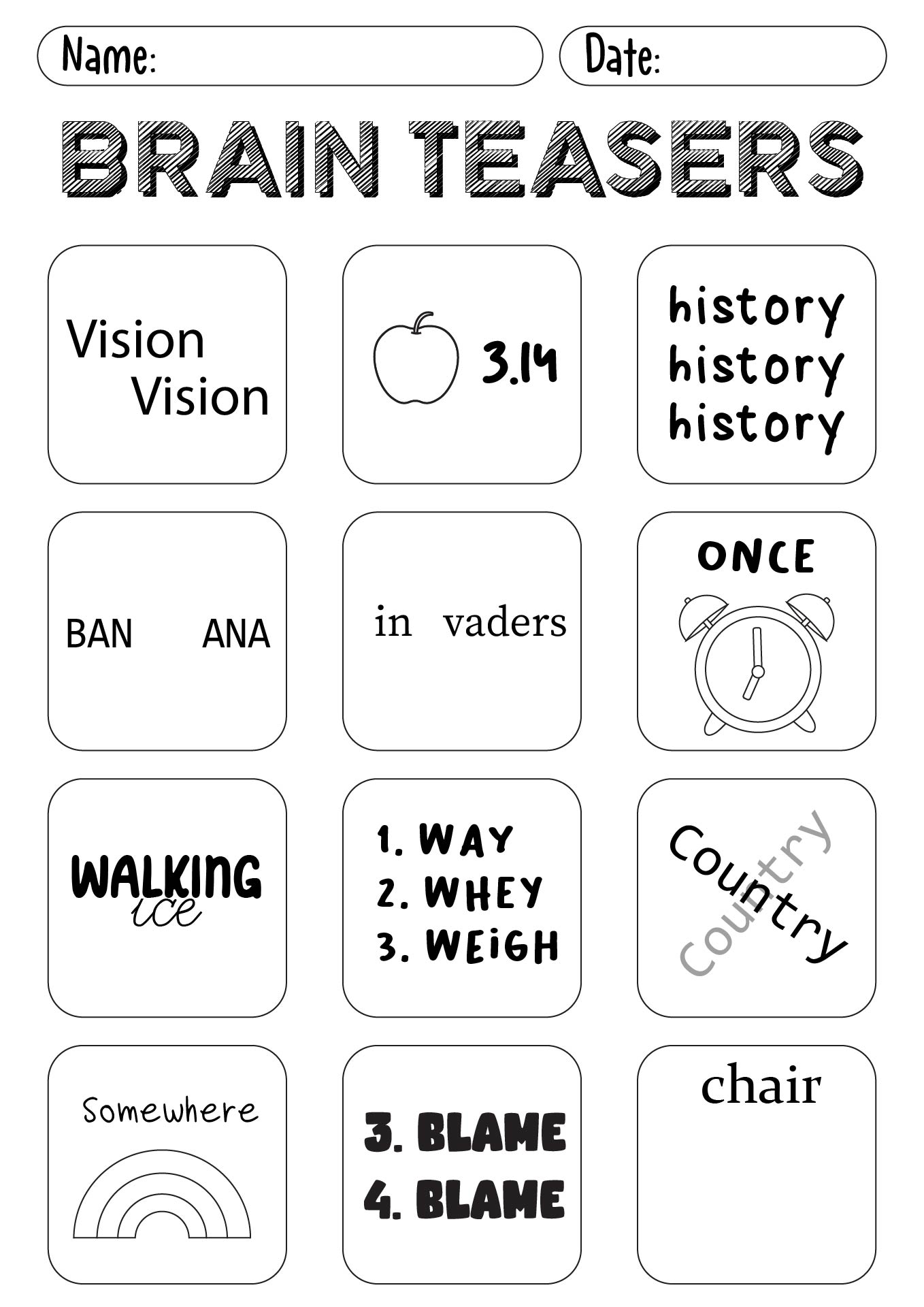 15 Brain Teaser Worksheets Picture Puzzle Free PDF At Worksheeto 15 Brain Teaser Worksheets Picture Puzzle Free PDF At Worksheeto