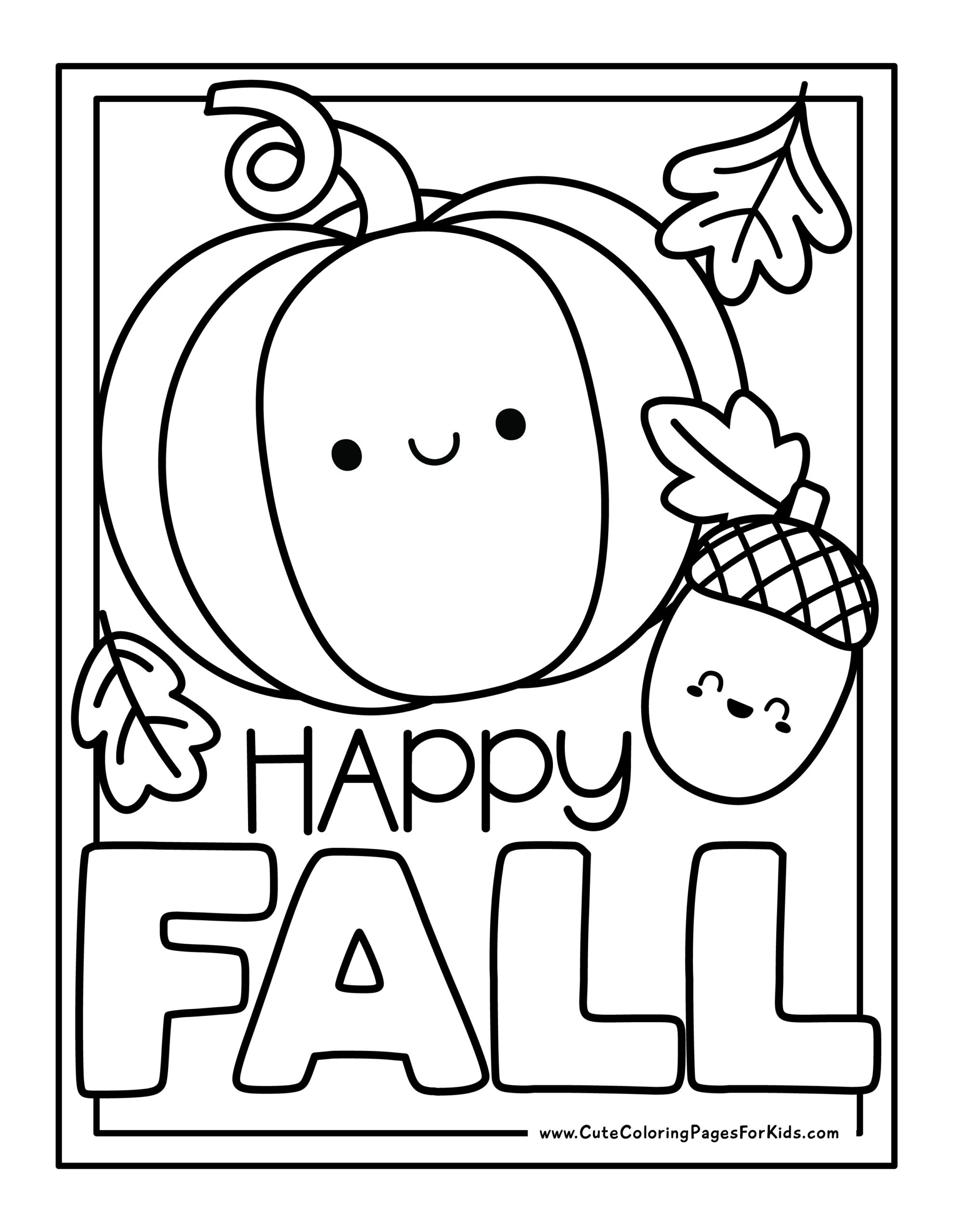 Coloring Sheets For Fall Printables