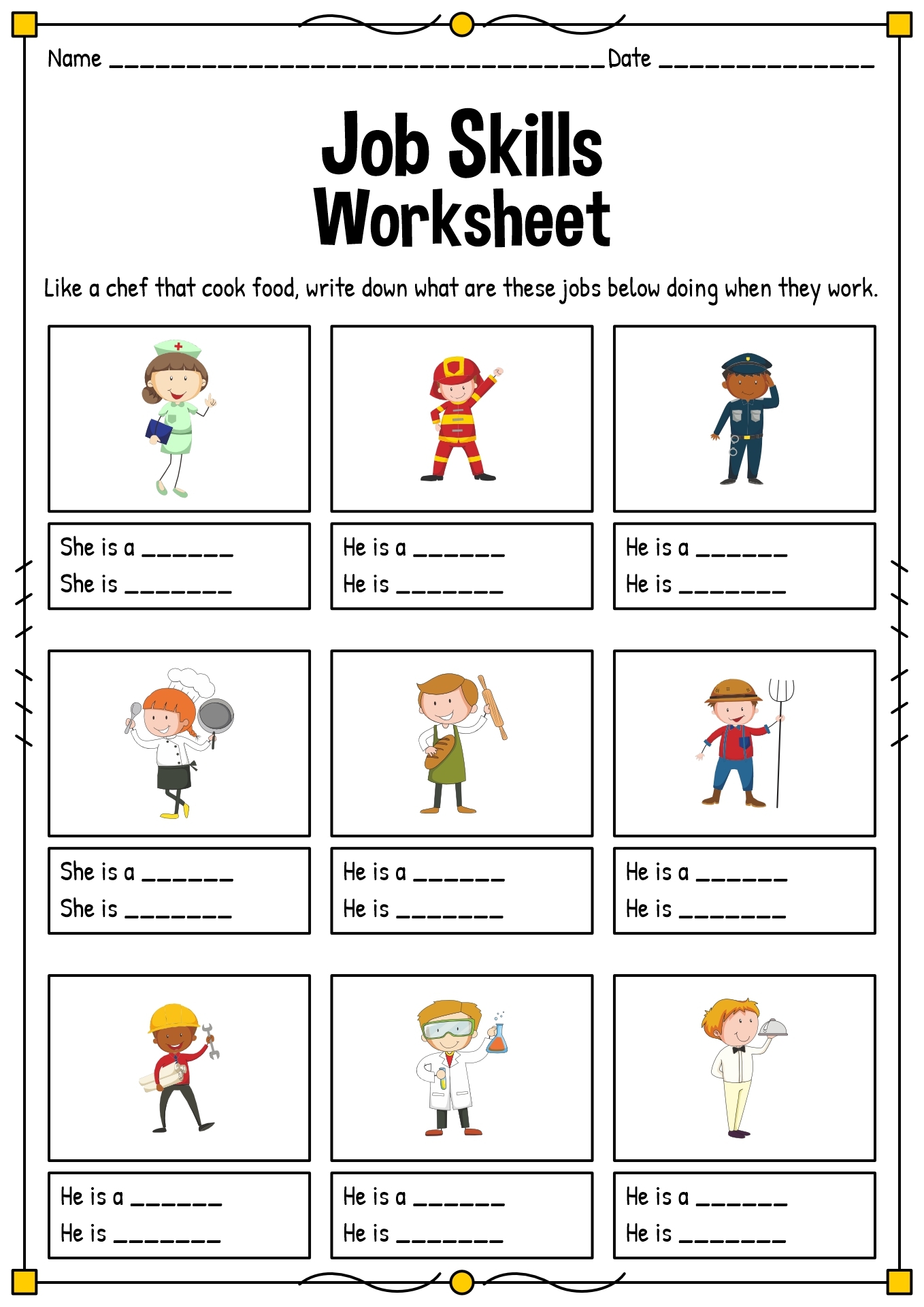 16 Teaching Job Skills Worksheets Free PDF At Worksheeto Worksheets Library