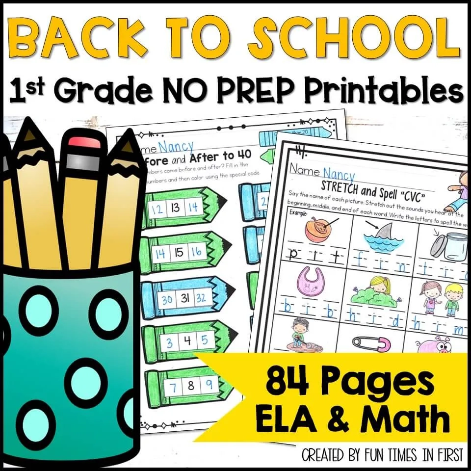 First Grade Printable Worksheets