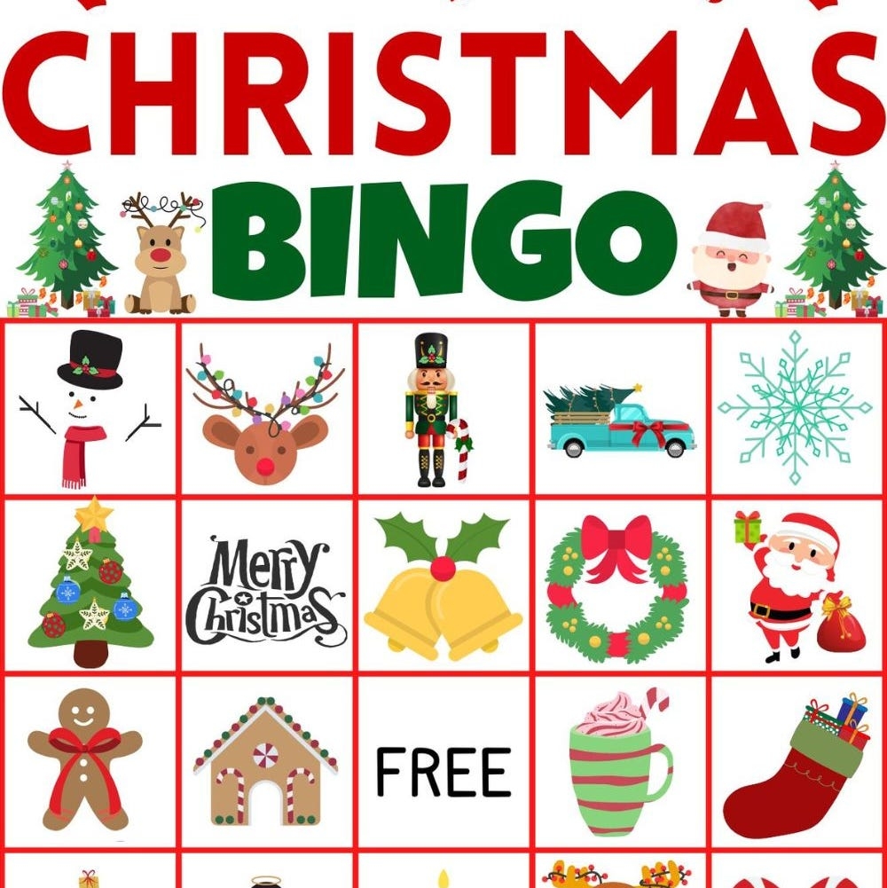 20 Best Free Printable Christmas Bingo Card Games 2024