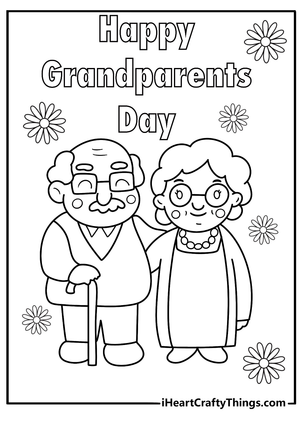 Printable Grandparents Day Coloring Sheets