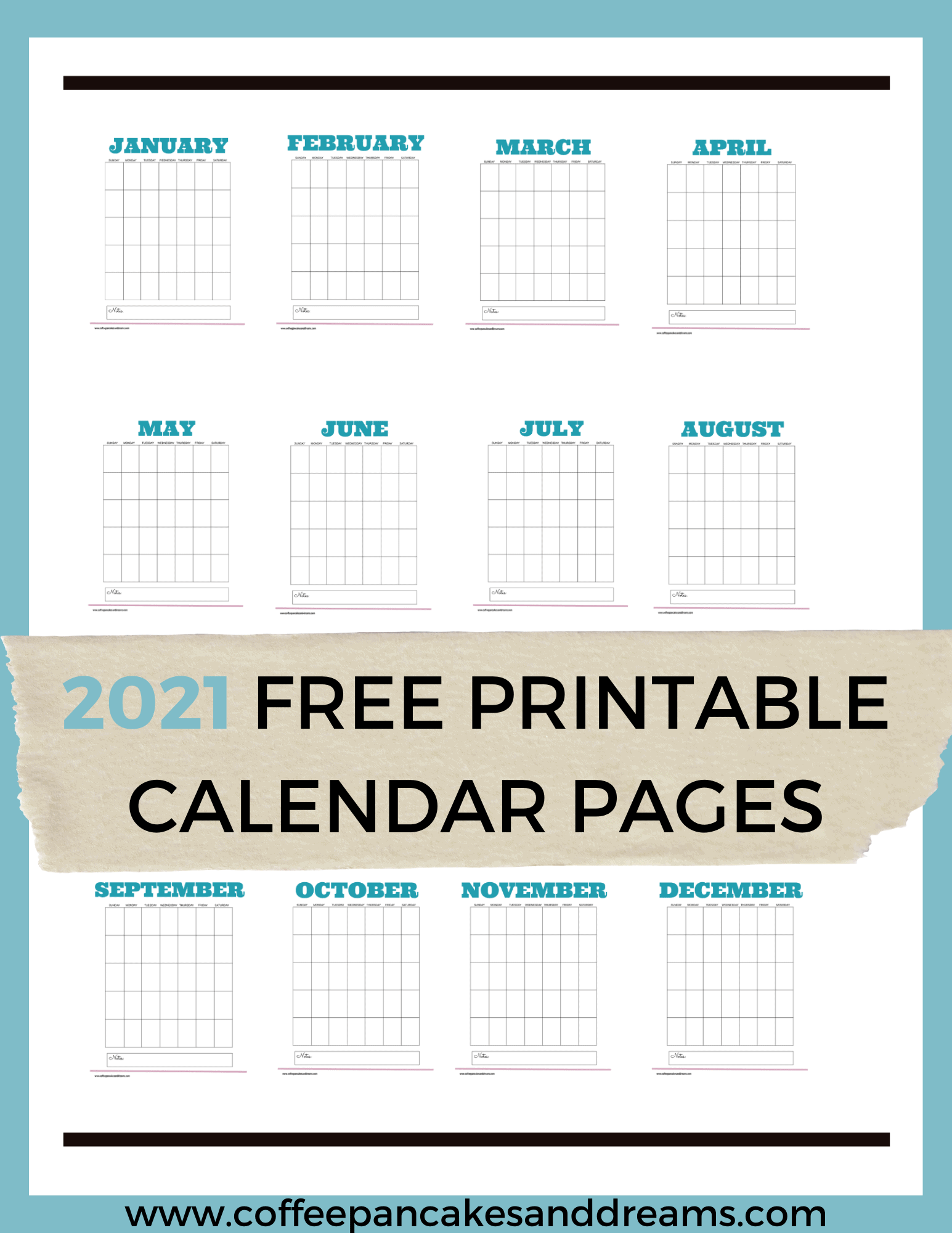 2021 Free Printable Calendar Pages DIY Calendar Clipboard Idea Organize By Dreams 2021 Free Printable Calendar Pages DIY Calendar Clipboard Idea Organize By Dreams