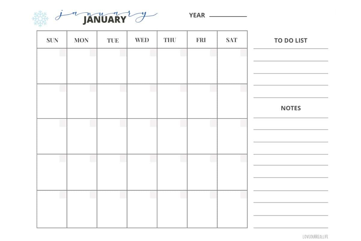 2024 Monthly Calendar Printable A Secret Weapon For A Fun And Organized Year Love Our Real Life