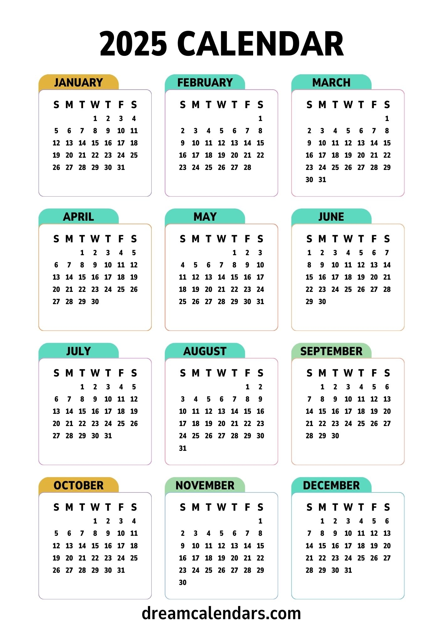 Online Printable Calendar