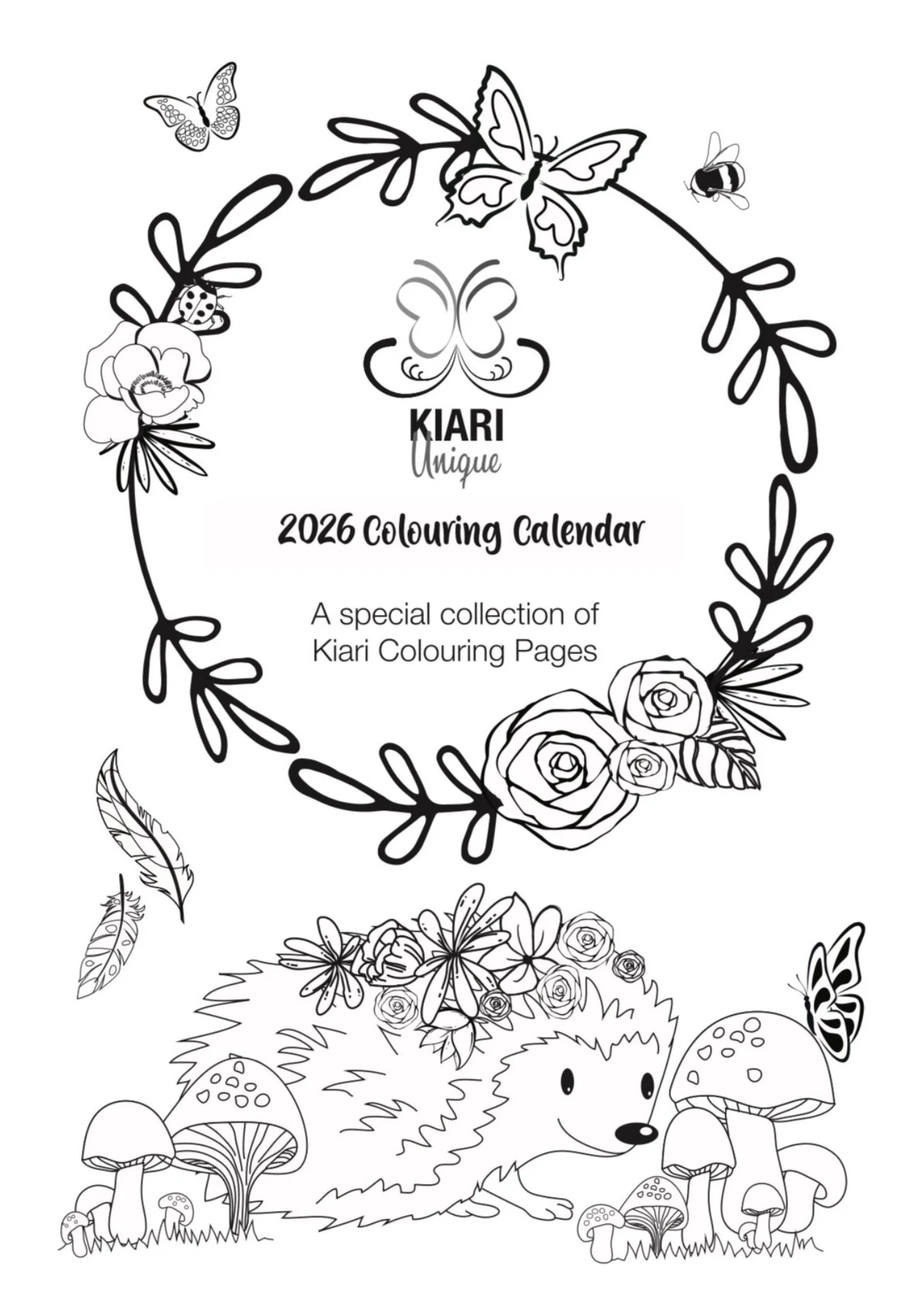 2026 Coloring Sheet Printable