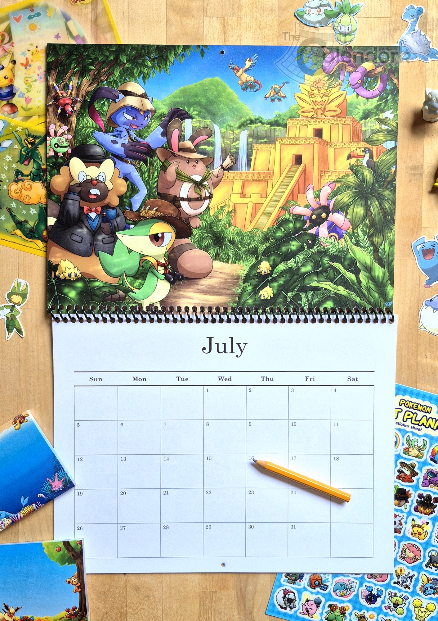2026 Pokemon Wall Calendar The Calendork