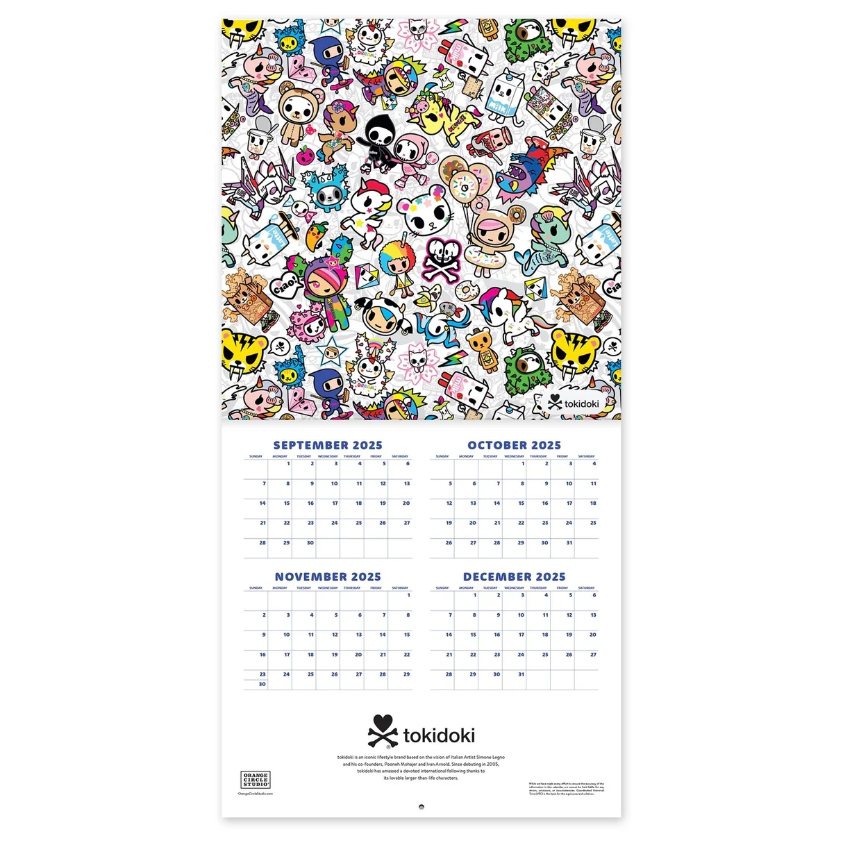 Tokidoki Printable Calendar