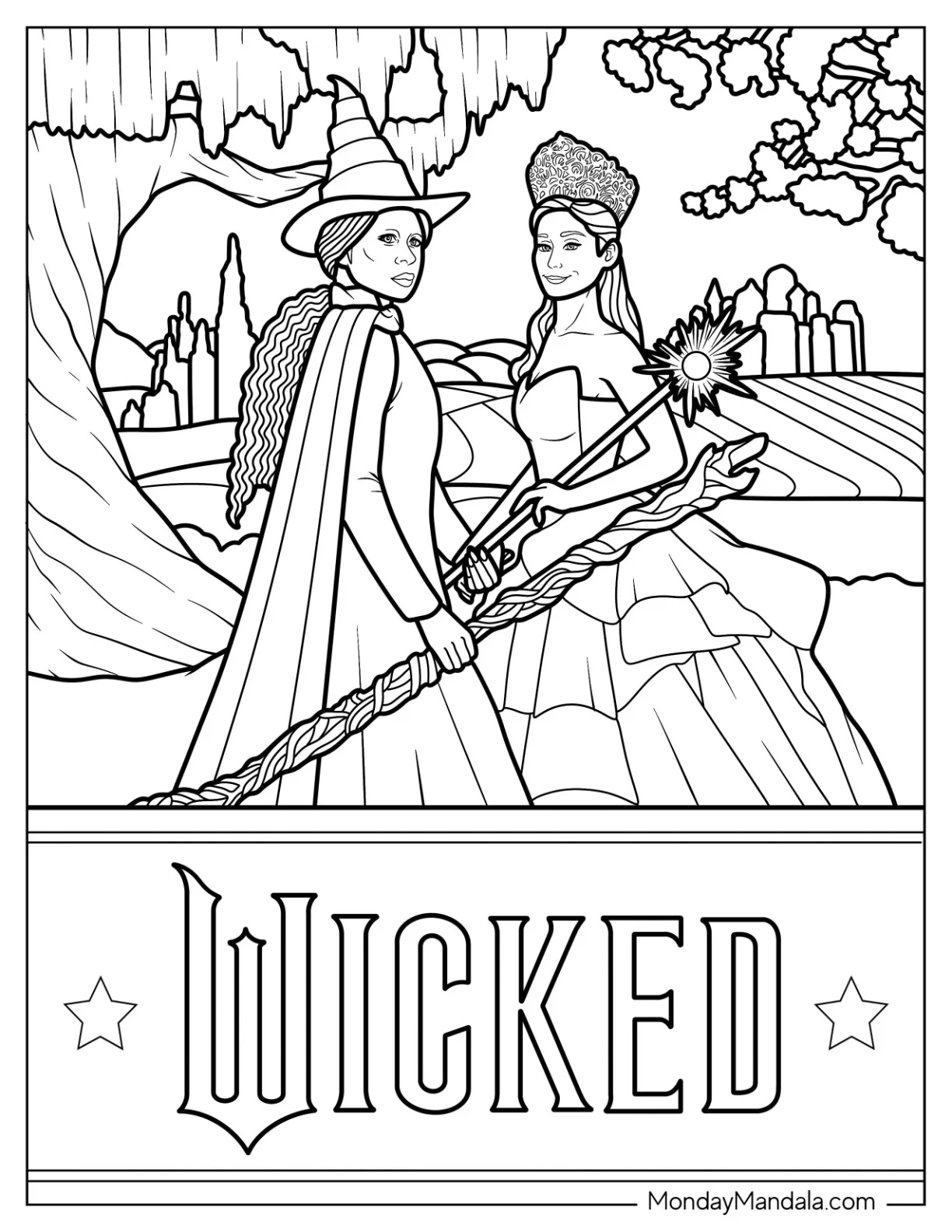 24 Wicked Coloring Pages Free PDF Printables 