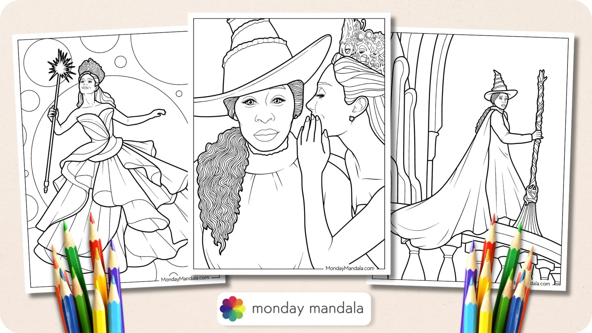 Free Printable Wicked Coloring Sheets
