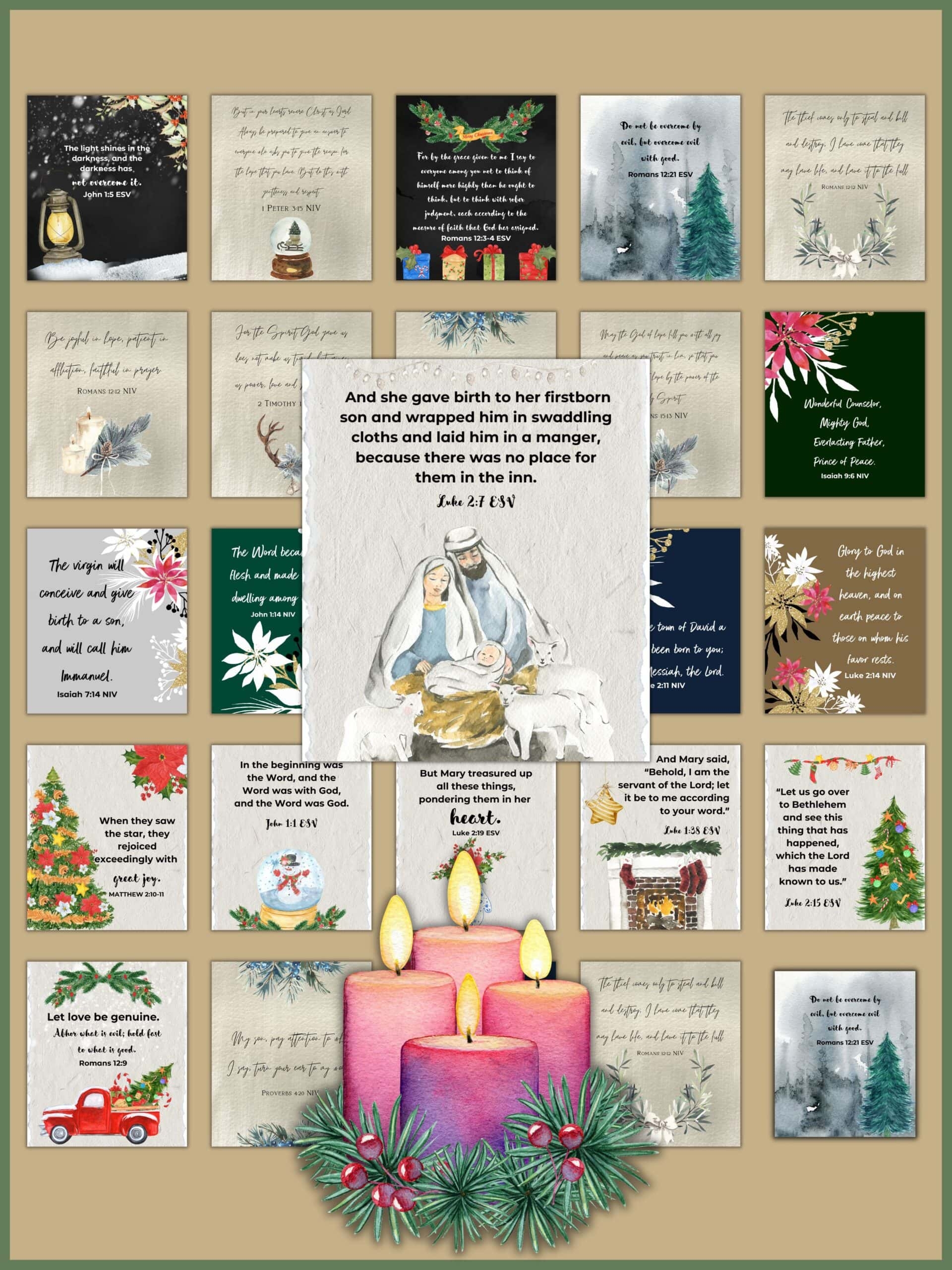 Printable Scripture Advent Calendar