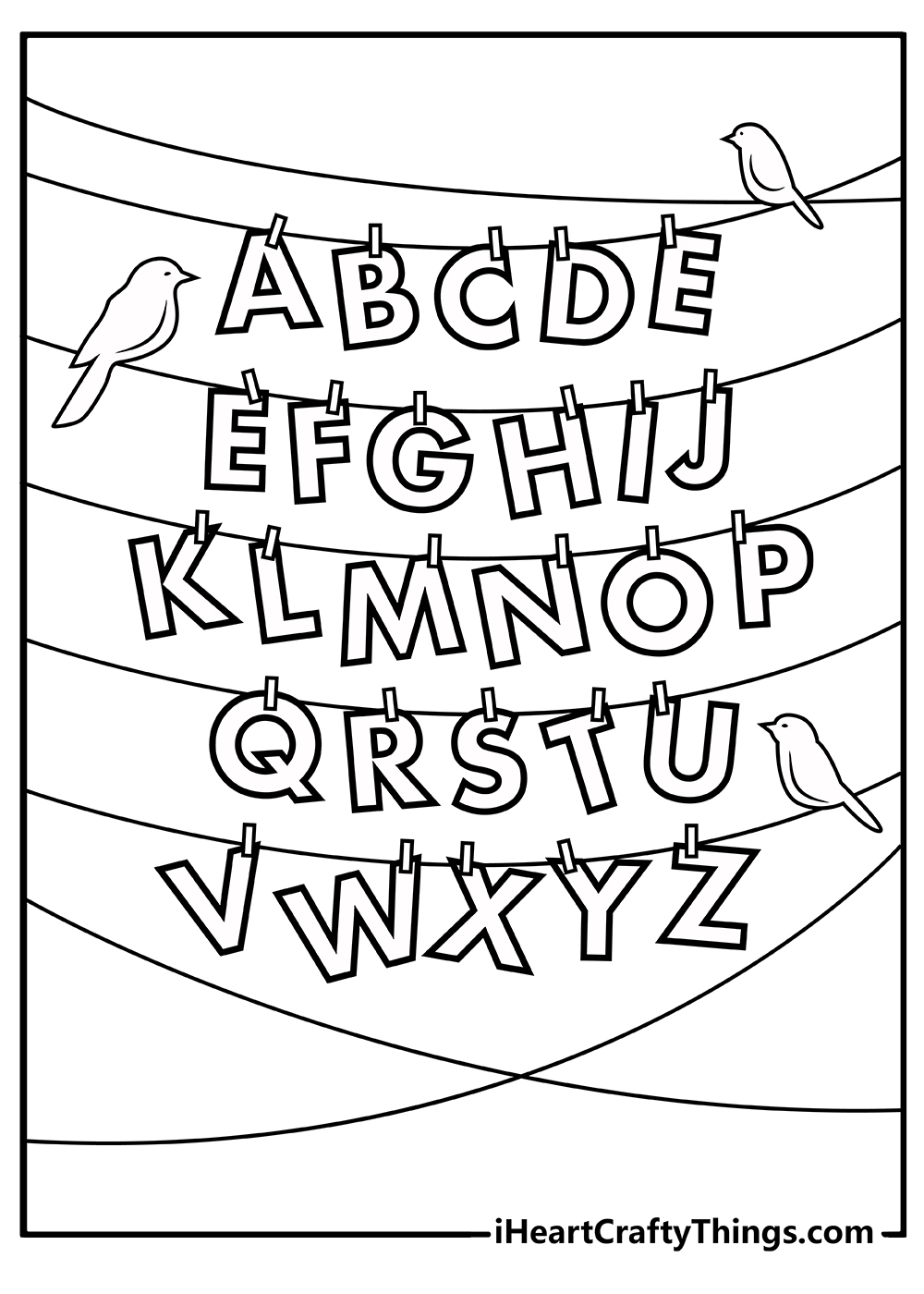 Alphabet Coloring Sheet Printable