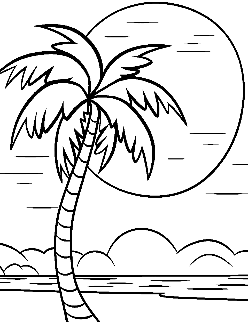 25 Beach Coloring Pages Cute Sheets For Kids