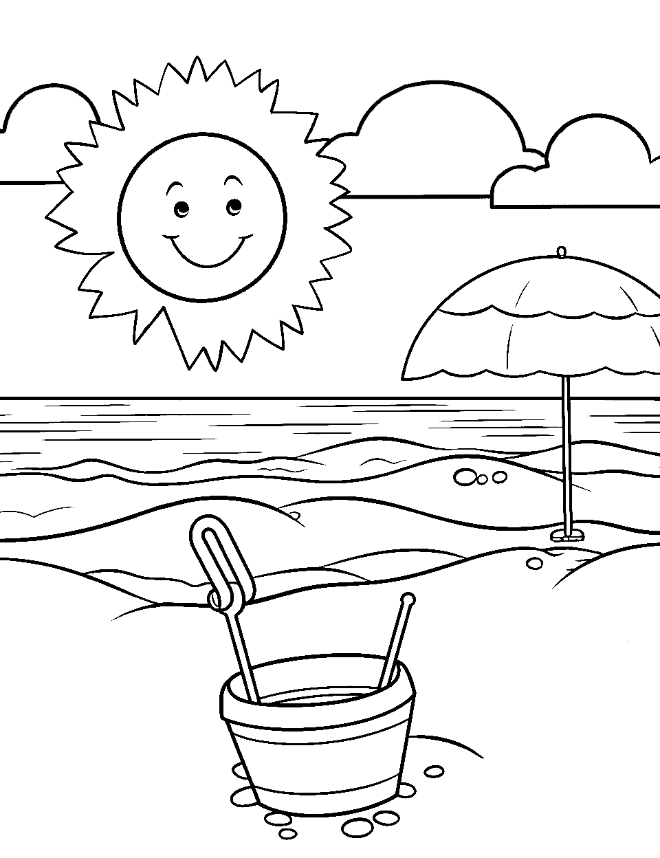 Free Printable Beach Coloring Sheets