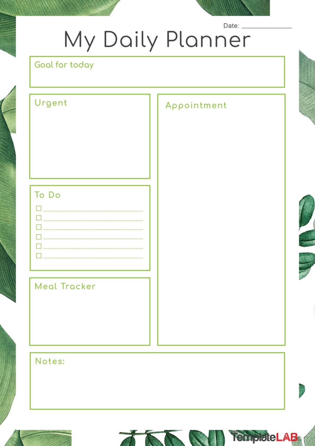 My Daily Calendar Printable My Daily Calendar Printable