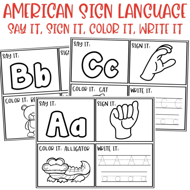 27 Free ASL Worksheets For Beginners PDF 