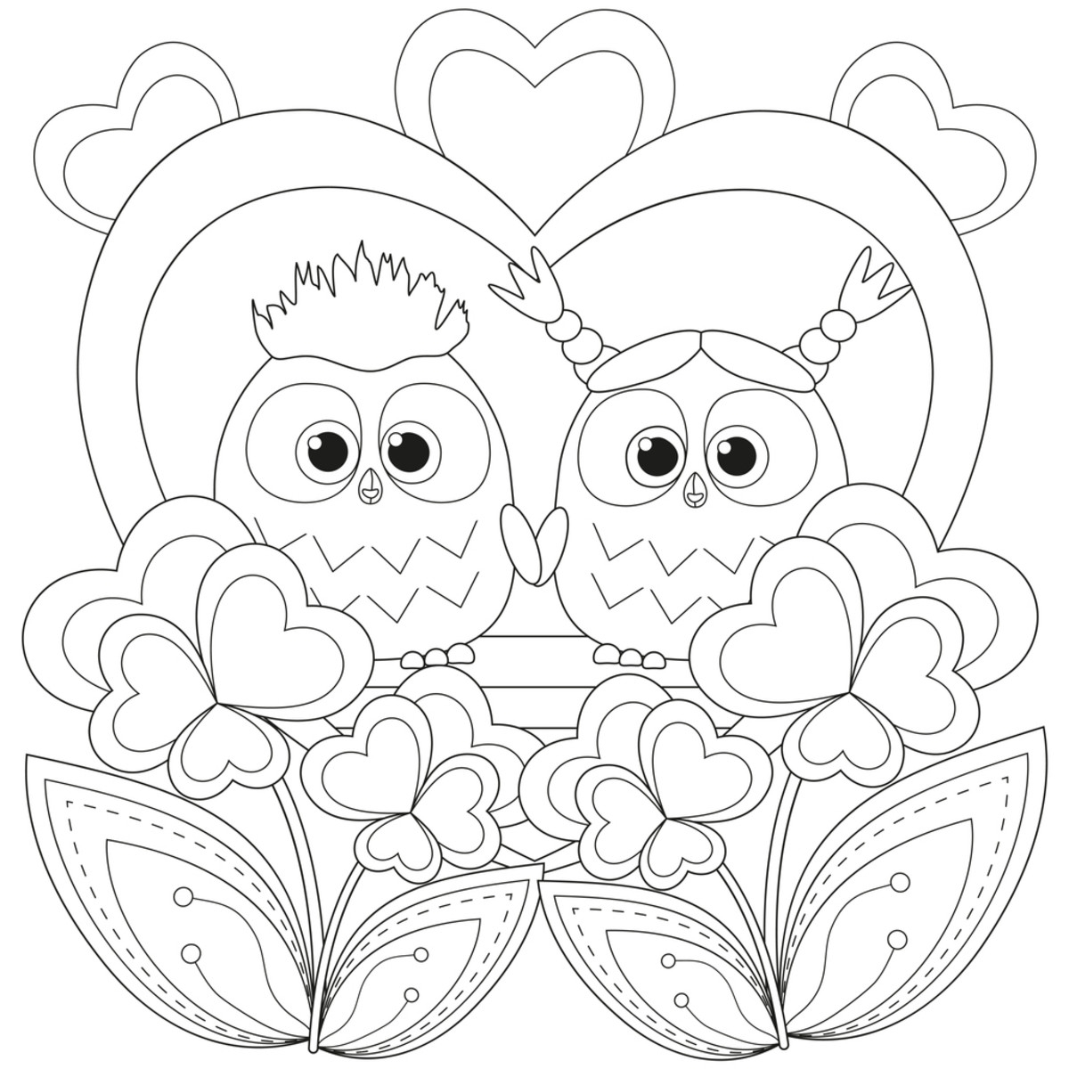 Printable Valentine Coloring Sheets