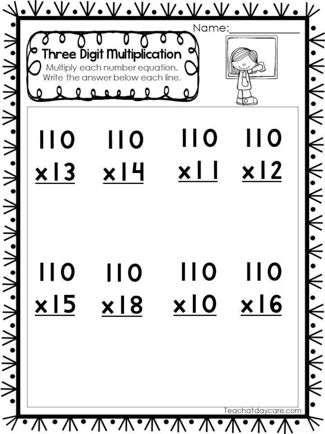 35 Printable Three Digit Multiplication Worksheets Numbers 110 120 And 210 220 2nd 4th Grade Math Etsy 35 Printable Three Digit Multiplication Worksheets Numbers 110 120 And 210 220 2nd 4th Grade Math Etsy
