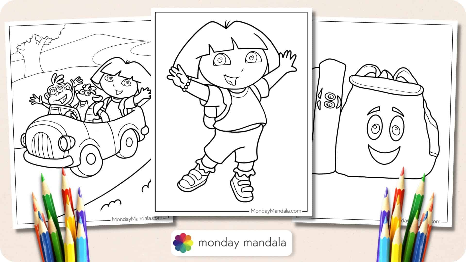 Dora Coloring Sheets Printable