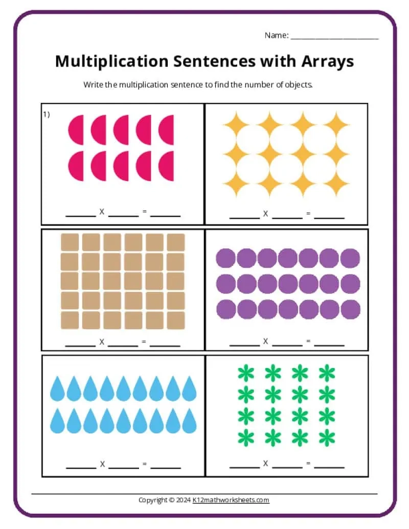 3rd Grade Multiplication Worksheets K12 Math Worksheets