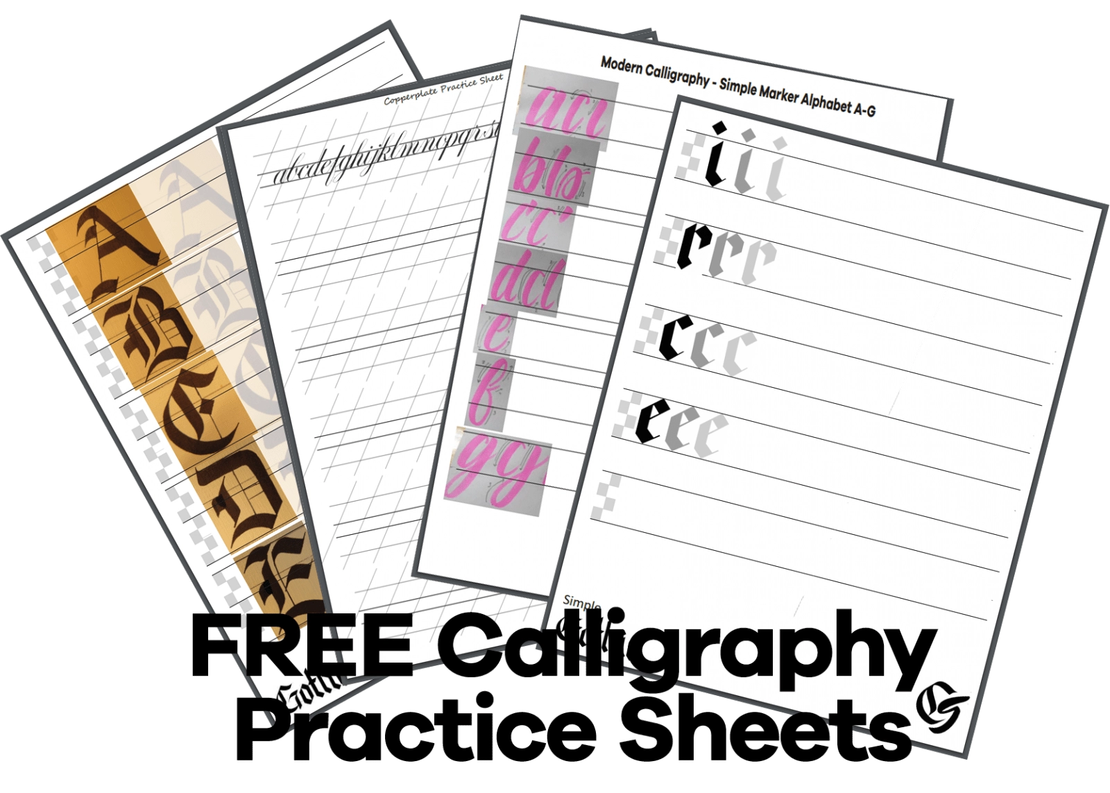 4 Free Printable Calligraphy Practice Sheets PDF Download Calligrascape
