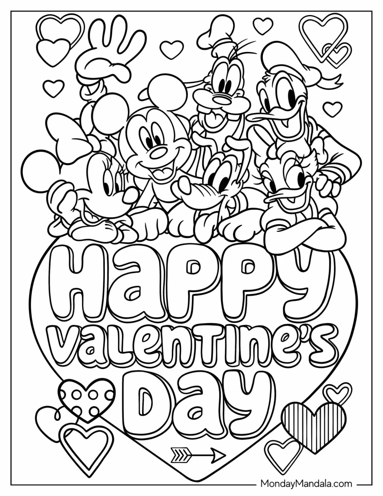 Printable Valentine Coloring Sheets