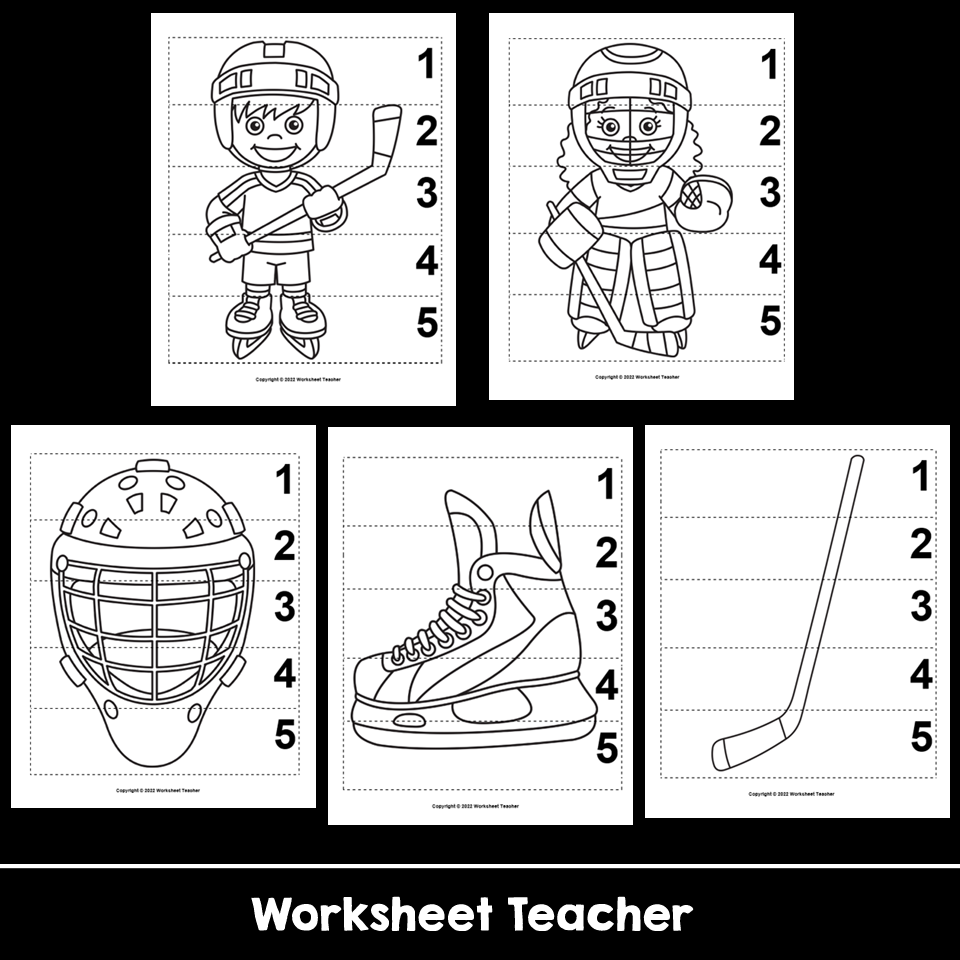 5 Hockey Number Sequence B W Puzzles Made By Teachers 5 Hockey Number Sequence B W Puzzles Made By Teachers