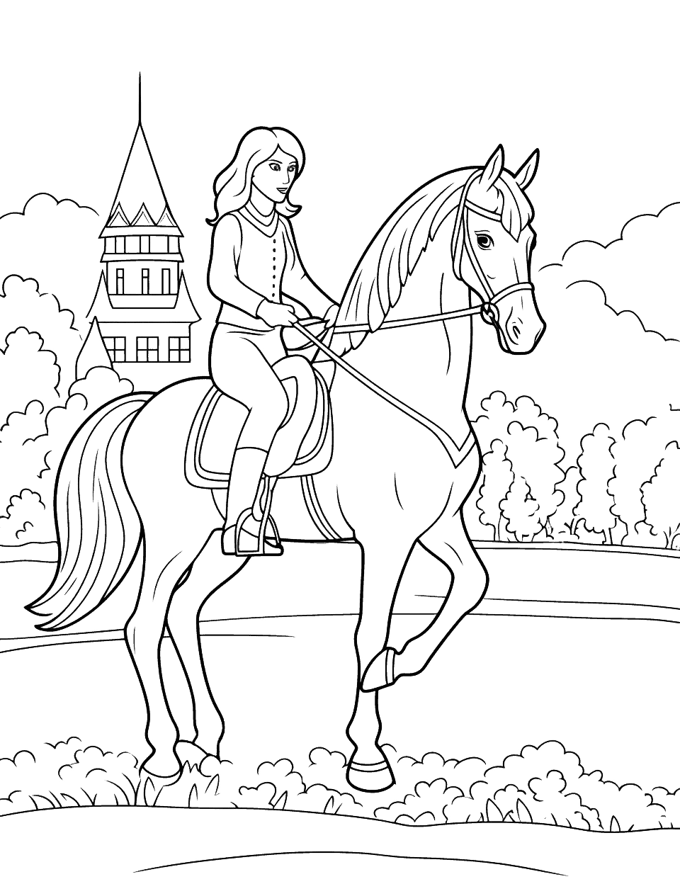 50 Horse Coloring Pages Free Printable Sheets Worksheets Library