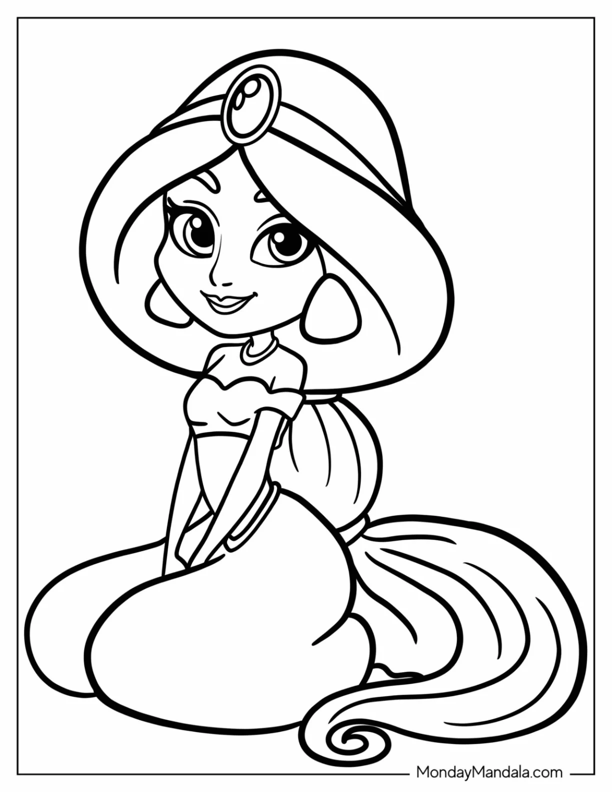 Princess Coloring Sheets Free Printable