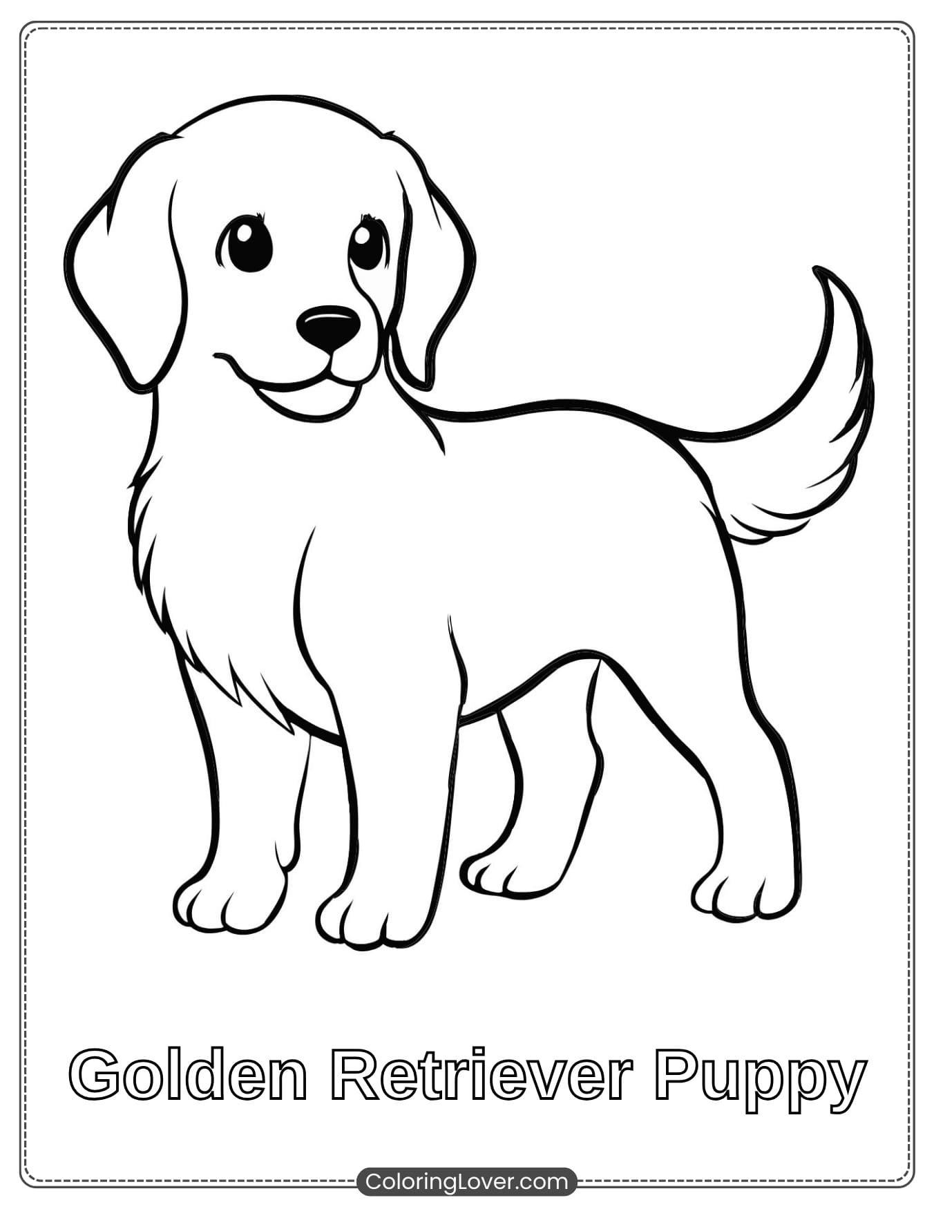 Dog Coloring Sheet Free Printable
