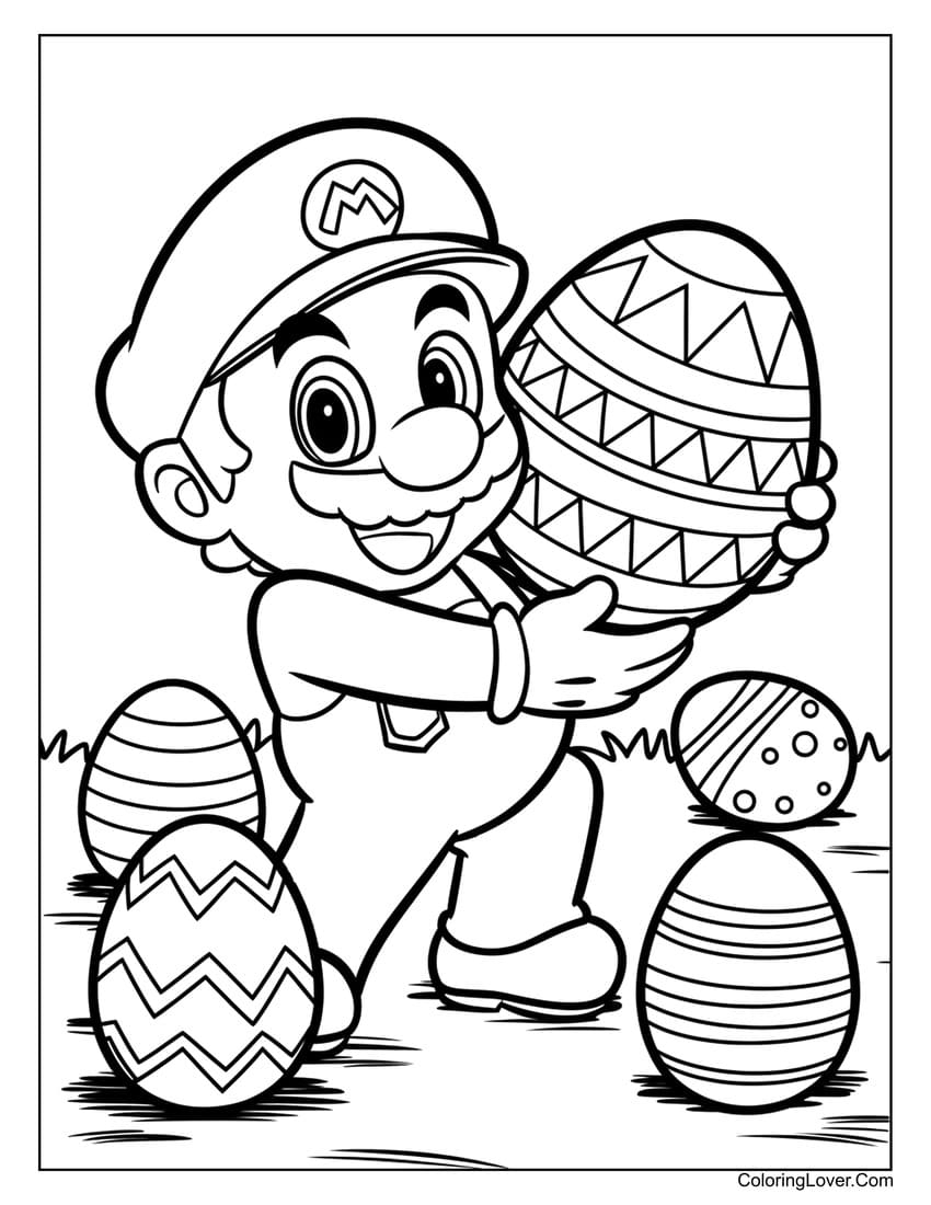 Mario Coloring Sheets Free Printable