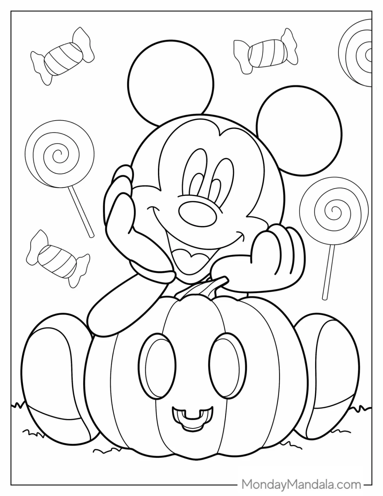 Printable Pumpkin Coloring Sheet