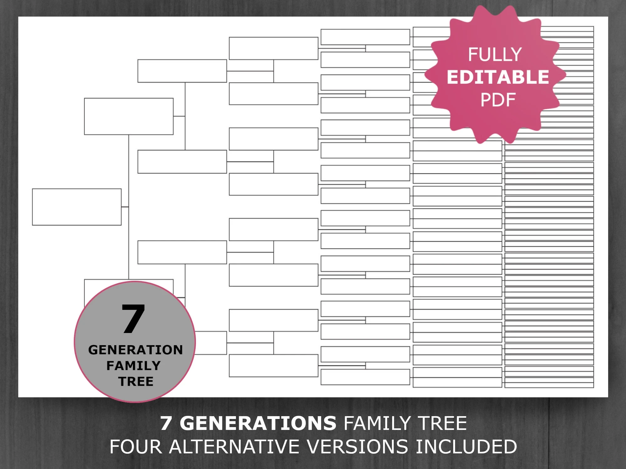 Printable Family Tree Charts Free